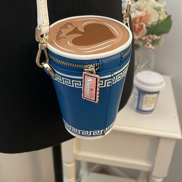 Kate Spade Blue and White Coffee Cup Handbag - Picture 4 of 13